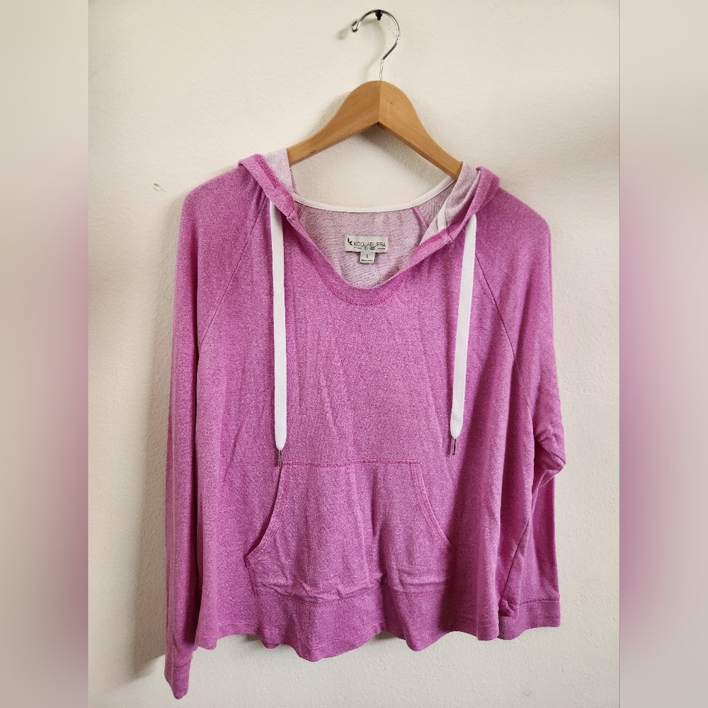 Koolaburra By UGG‎ Essentials Long Sleeve Hoodie Lightweight Pink Heather Large